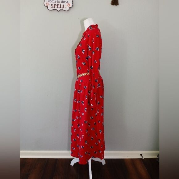 VTG swan print dress - Picture 3 of 10